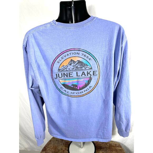June Lake California Long Sleeve Graphic Tee XL - Picture 2 of 6